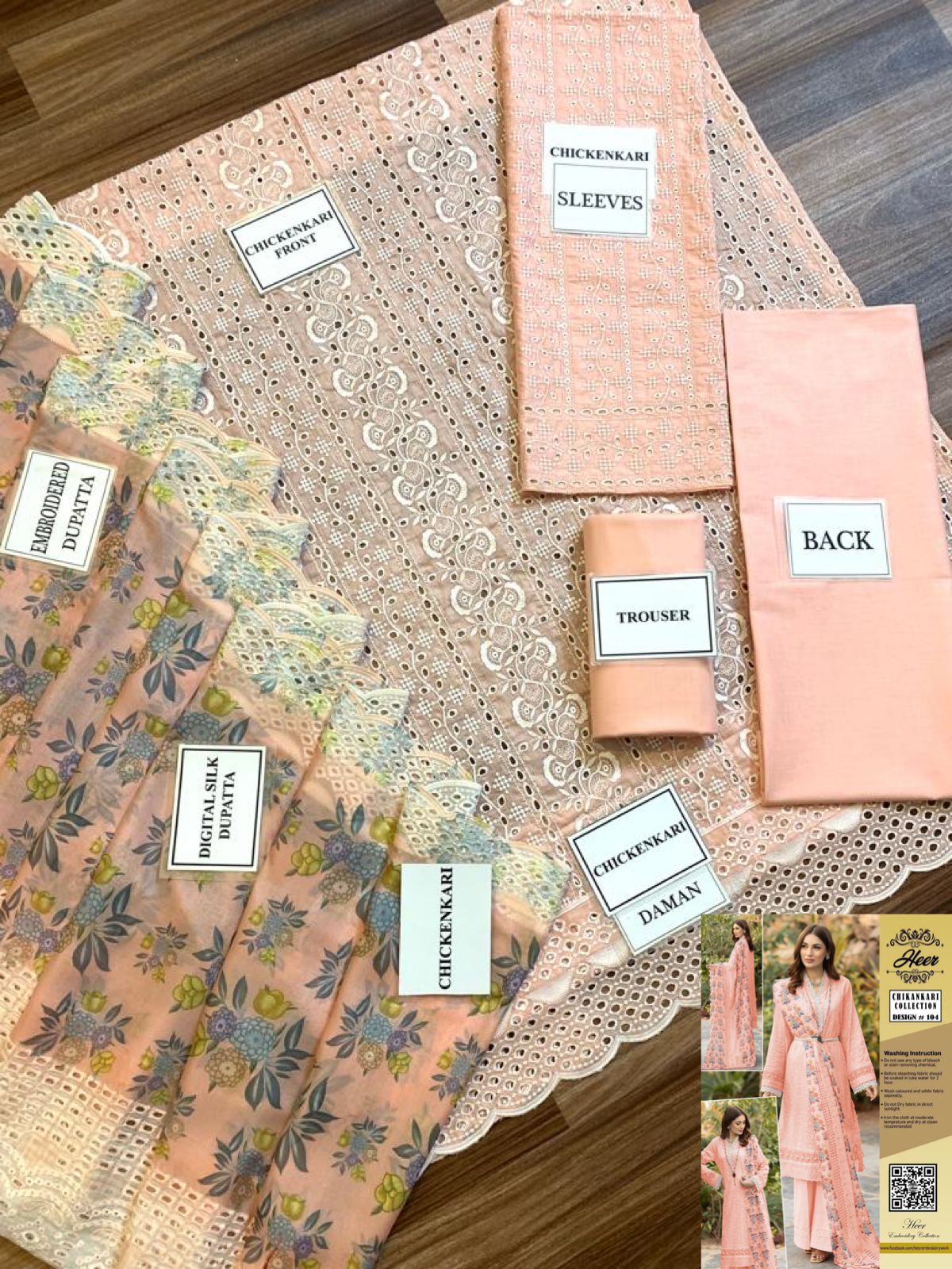 Chickenkari Lawn cotton dress - Image 6