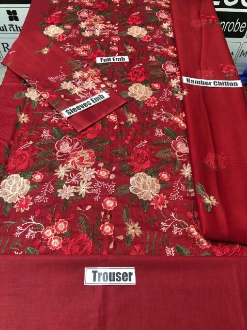 lawn dress embroidered