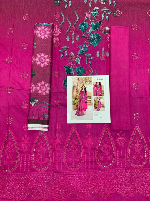 Lawn dress heavy embroidered - Image 8
