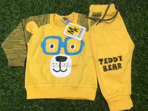 Cozy Baby Suit for the Light Season: Teddy Bear Yellow