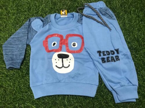 Baby Suit for the Light Season: Teddy Bear Blue