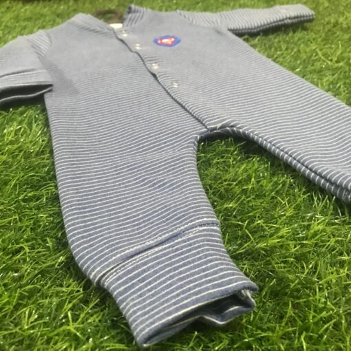 Charming Blue Lightweight Romper for Winter - Image 2