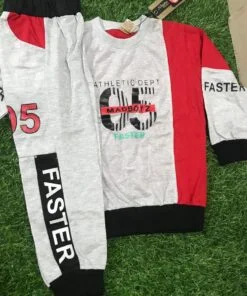 Stylish and Comfortable Red Track Suit for Boys