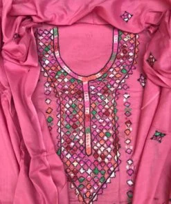 Lawn drss (unstiched) tea pink