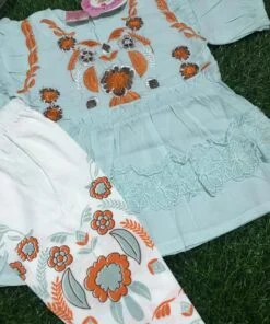 cotton frok (light ferozi)