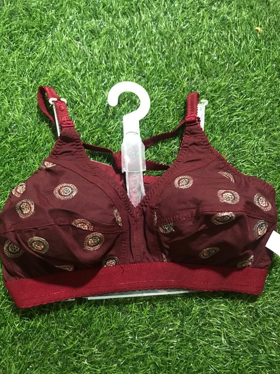 Ladies Bra cotton Embroidered